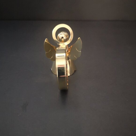 Brass Tone Metal Angel Napkin Rings New in Box Made in Hong Kong 2 sets of 4 - Picture 6 of 6